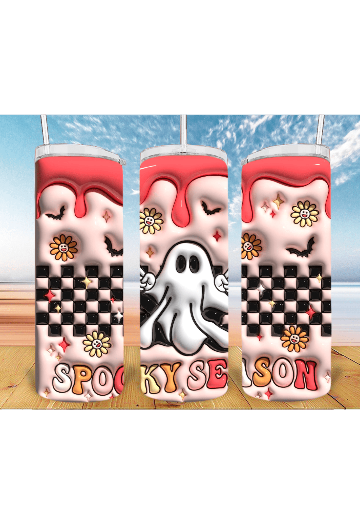 3D Halloween 20oz Tumbler Sublimation Print – Spooky & Realistic Designs 🎃👻 - KT SUBLIMATION, DTF AND MORE LLC