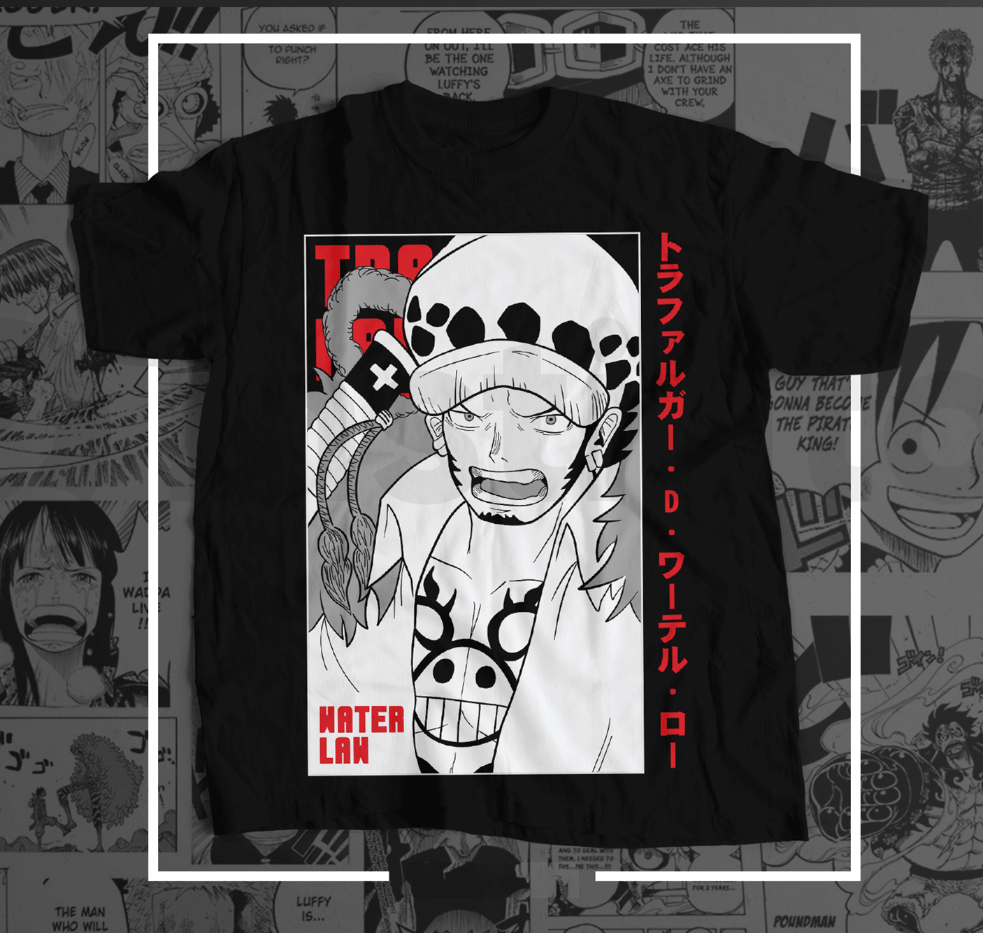 Anime Pirate Adventure DTF Transfer – Nautical Manga - Inspired Design, Ready to Press - KT SUBLIMATION, DTF AND MORE LLC