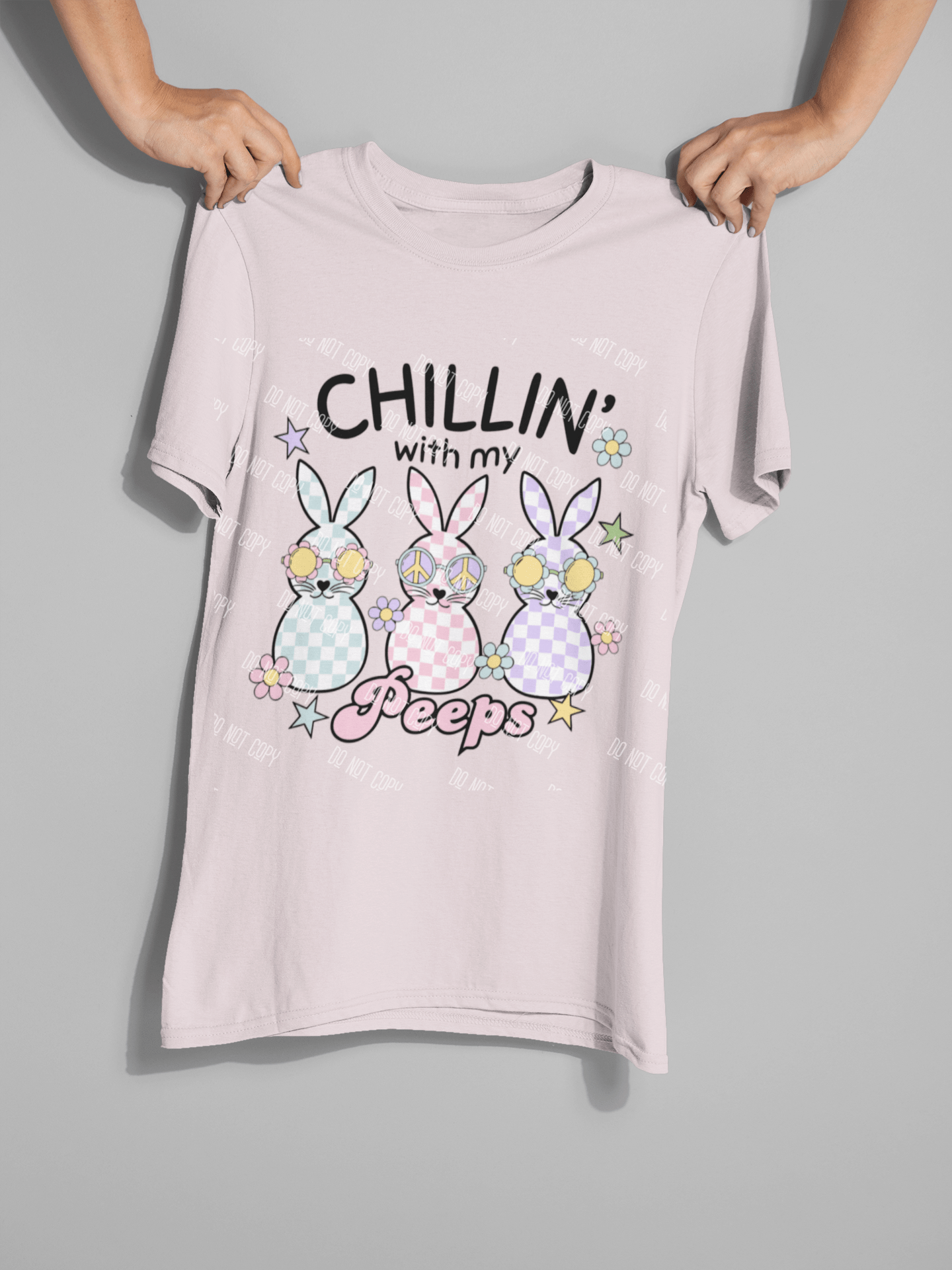 Chillin' With My Peeps DTF Transfer – Ready to Press Easter Design - KT SUBLIMATION, DTF AND MORE LLC