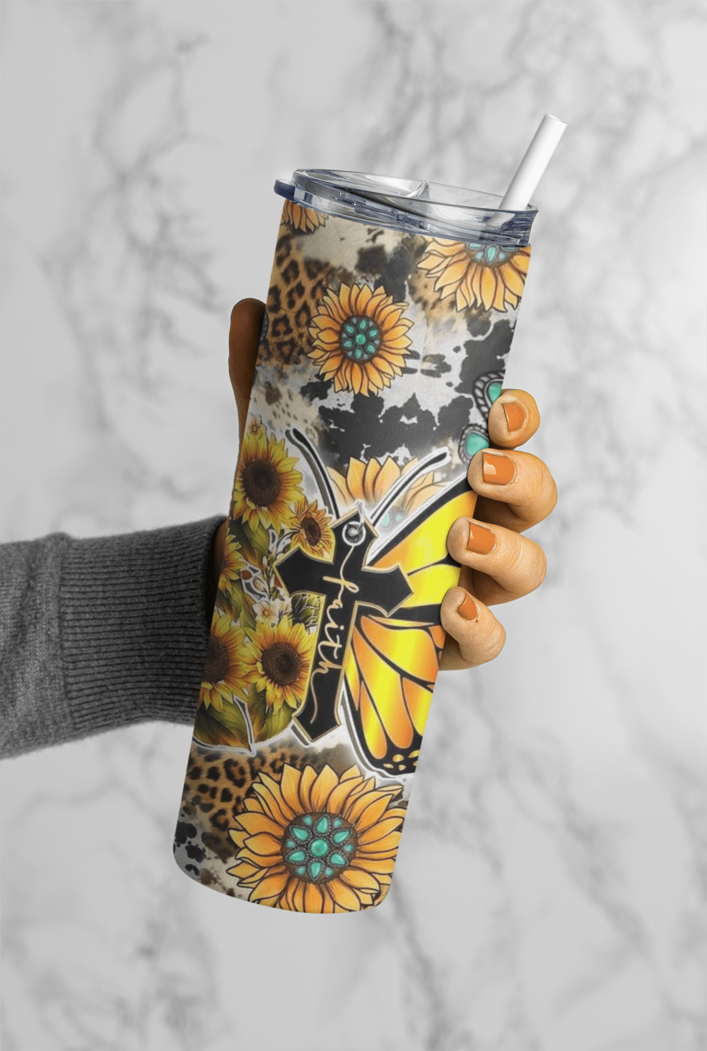 Faith 20oz sublimation print - KT SUBLIMATION, DTF AND MORE LLC