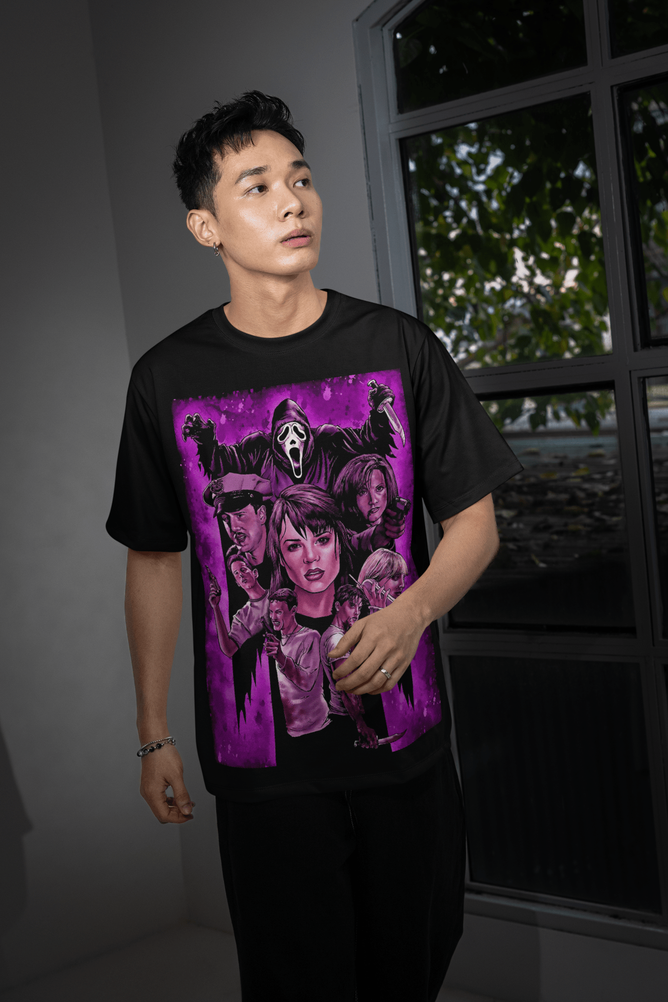 Halloween DTF Transfer – Scary Movie Inspired Ready - to - Press Design for Shirts & Apparel - KT SUBLIMATION, DTF AND MORE LLC