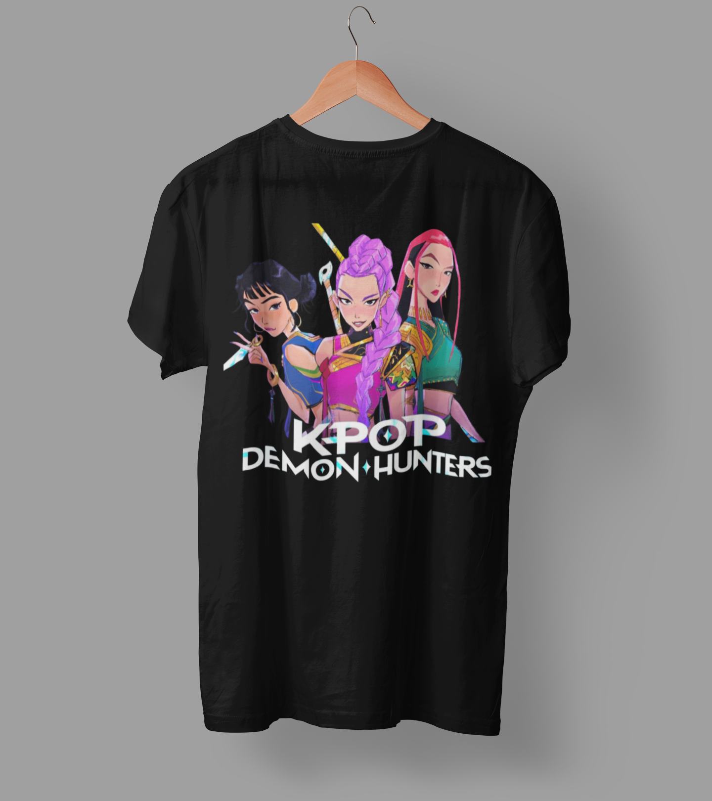 K-Pop Demon Hunter DTF Transfer | Ready-to-Press Anime-Inspired Design