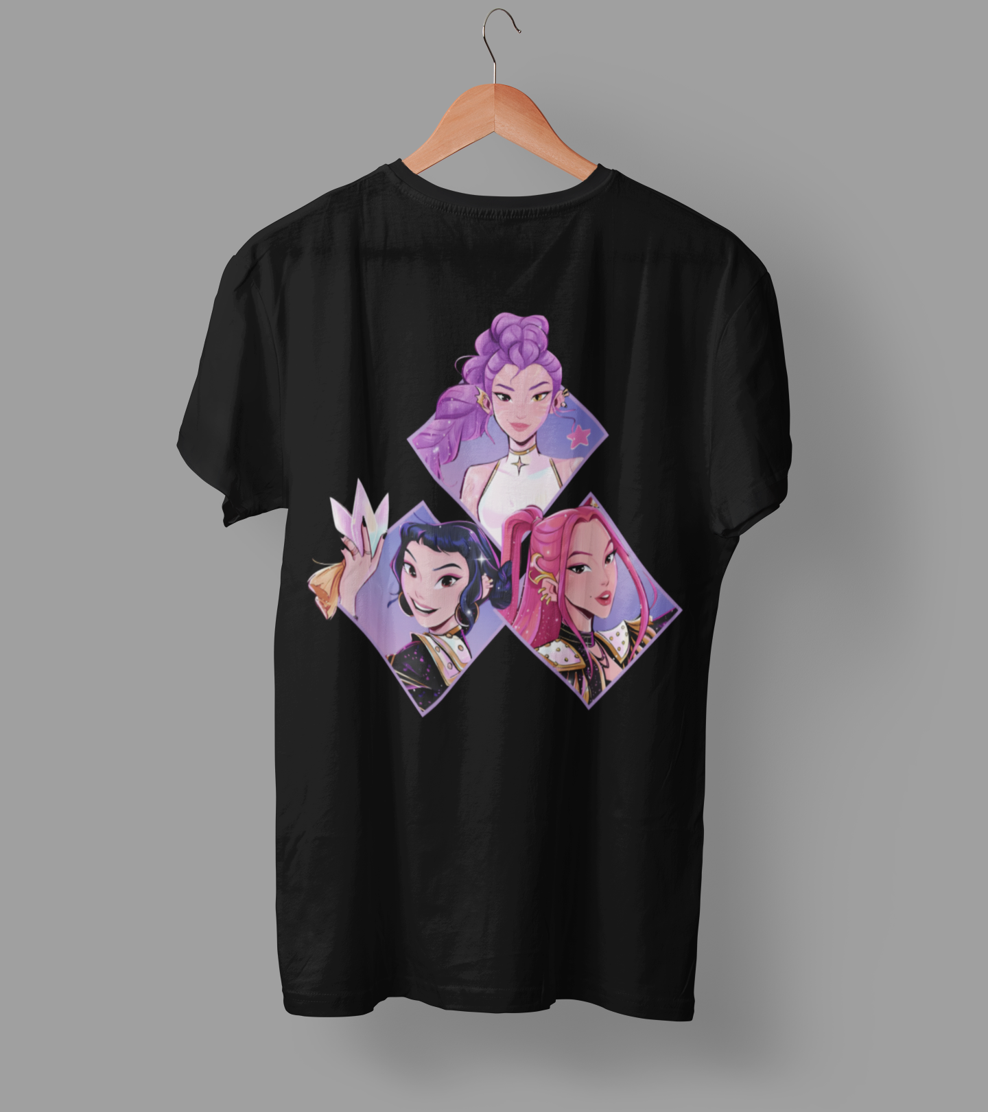 K-Pop Demon Hunter DTF Transfer | Ready-to-Press Anime-Inspired Design