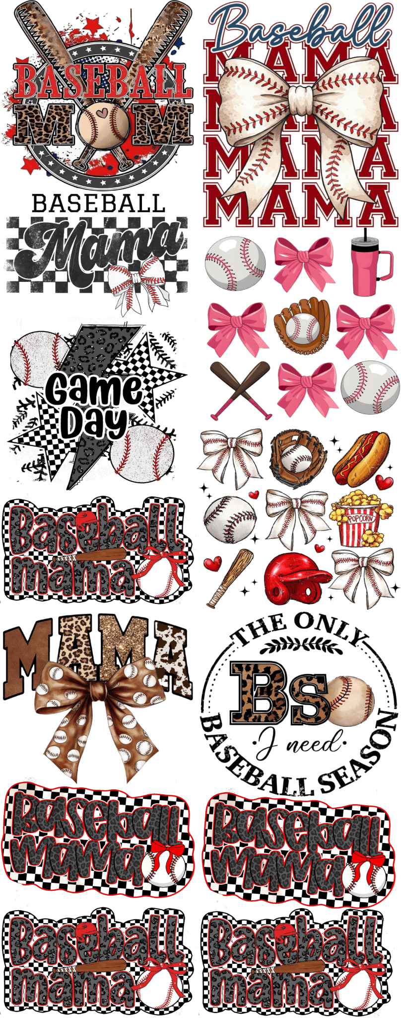 Pre - Made Baseball Season DTF Transfer – Perfect for Custom Sports Apparel! ⚾🔥 - KT SUBLIMATION, DTF AND MORE LLC