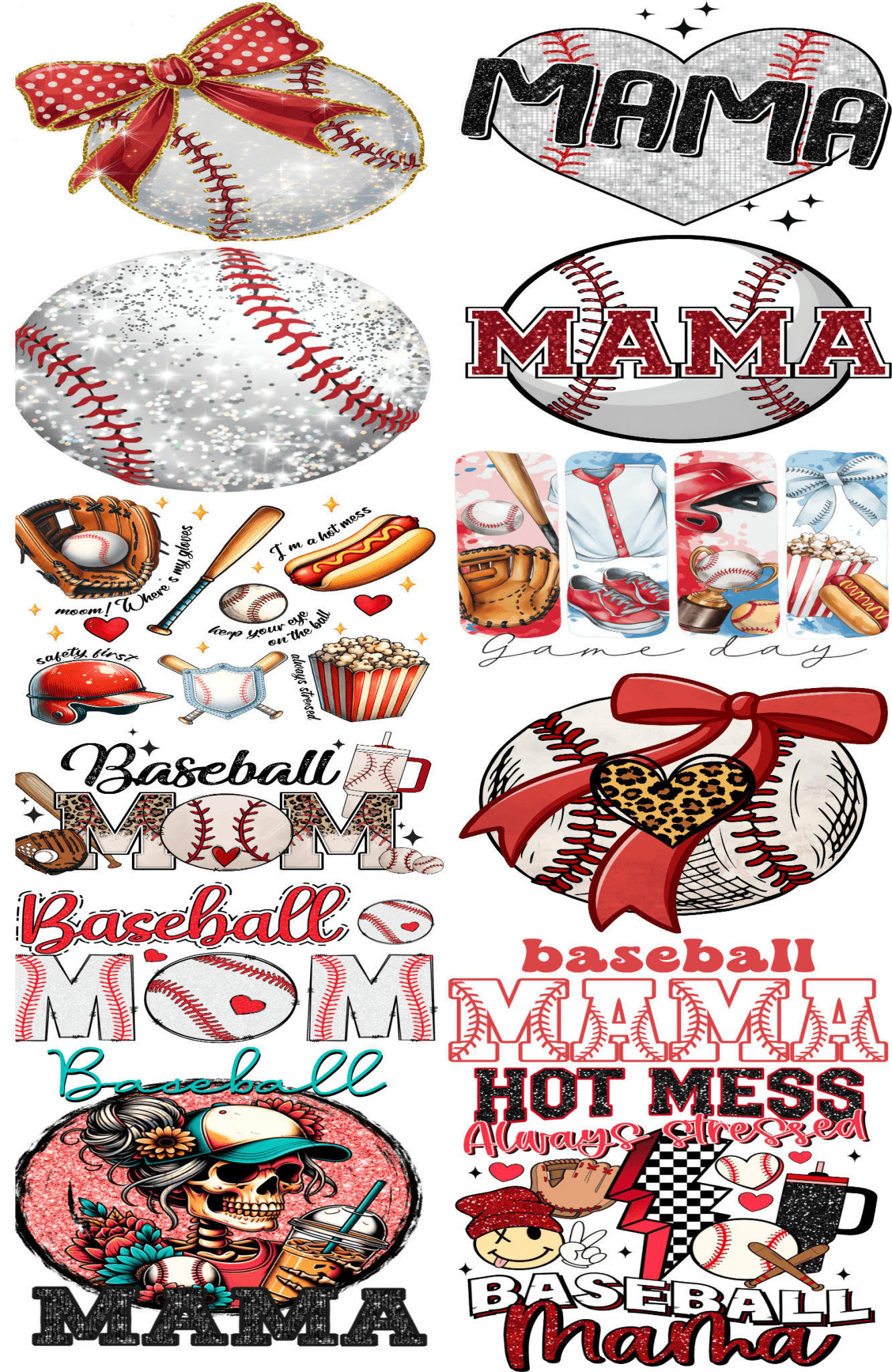 Pre - Made Baseball Season DTF Transfer – Perfect for Custom Sports Apparel! ⚾🔥 - KT SUBLIMATION, DTF AND MORE LLC