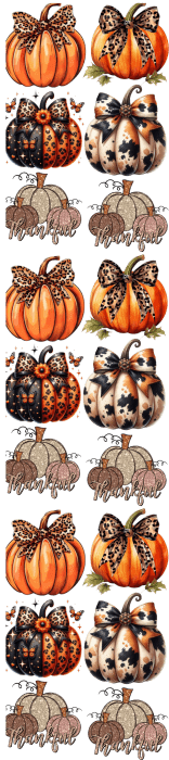 Pumpkin Autumn Gang Sheet – Cozy Fall DTF Transfers for Seasonal Apparel - KT SUBLIMATION, DTF AND MORE LLC