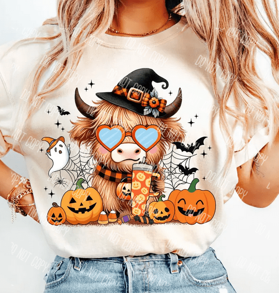 Retro Halloween DTF Transfer – Vintage Spooky Season Design, Ready to Press - KT SUBLIMATION, DTF AND MORE LLC