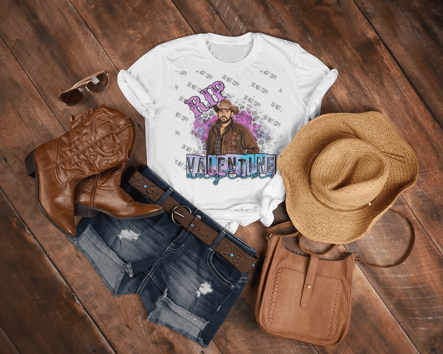 RIP Valentine Anytime DTF Transfer – Country Western Anti - Valentine’s Print - KT SUBLIMATION, DTF AND MORE LLC