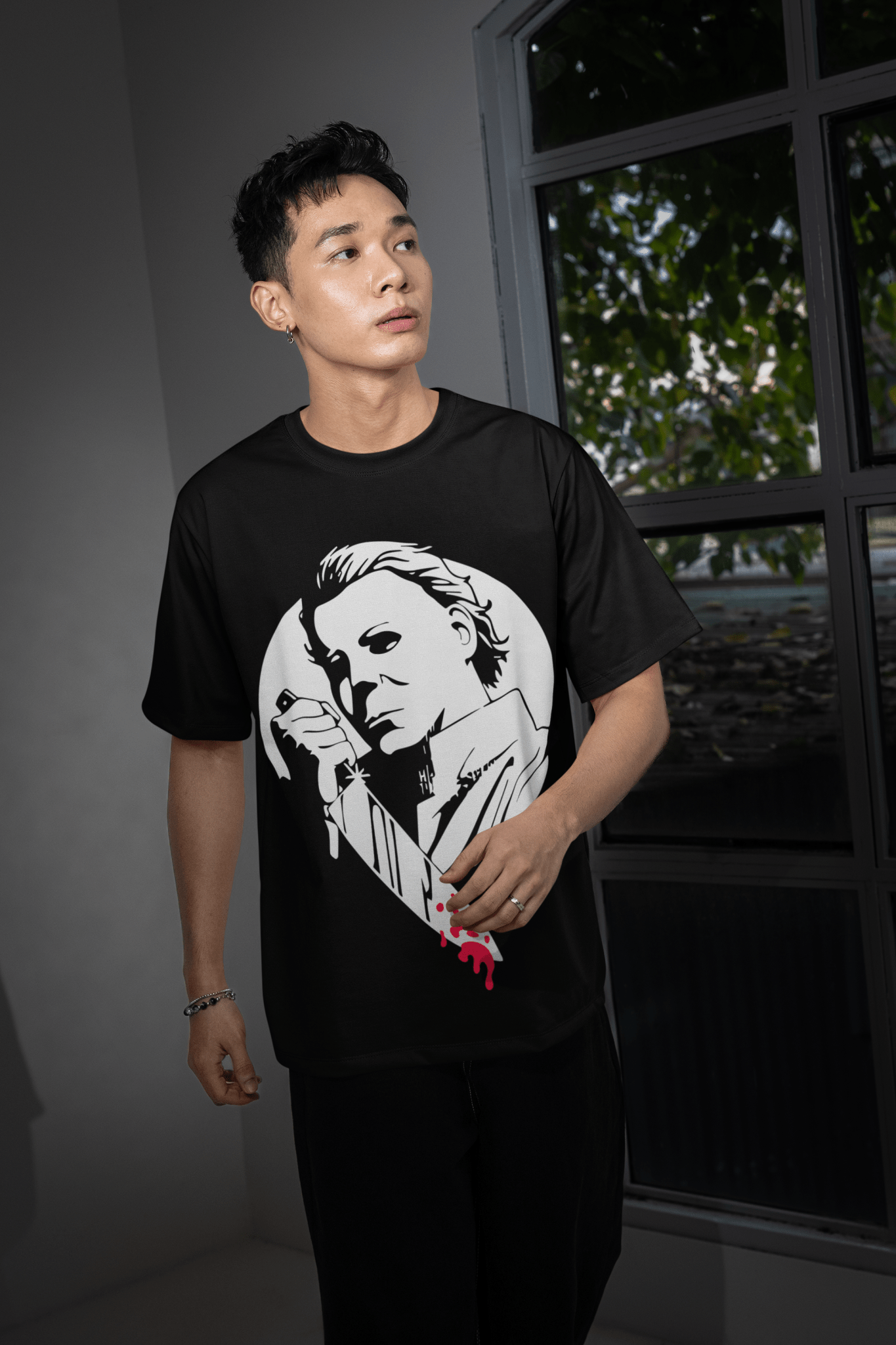 Scary Movie Halloween DTF Transfer – Spooky Horror Inspired Ready - to - Press Desig - KT SUBLIMATION, DTF AND MORE LLC