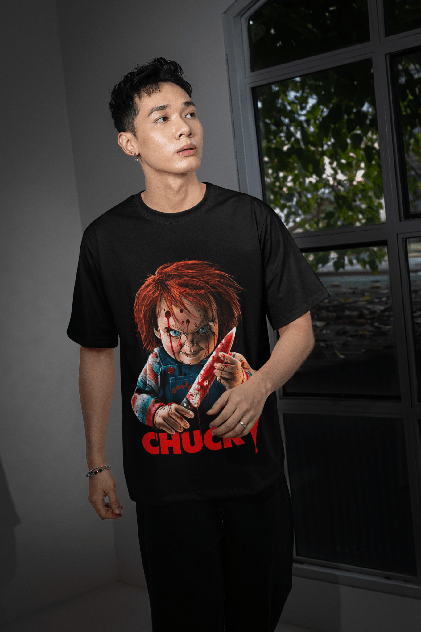 Scary Movie Halloween DTF Transfer – Spooky Horror Inspired Ready - to - Press Desig - KT SUBLIMATION, DTF AND MORE LLC