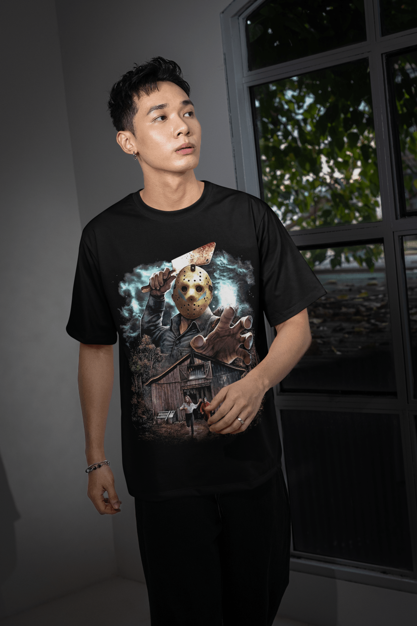 Scary Movie Halloween DTF Transfer – Spooky Horror Inspired Ready - to - Press Design - KT SUBLIMATION, DTF AND MORE LLC