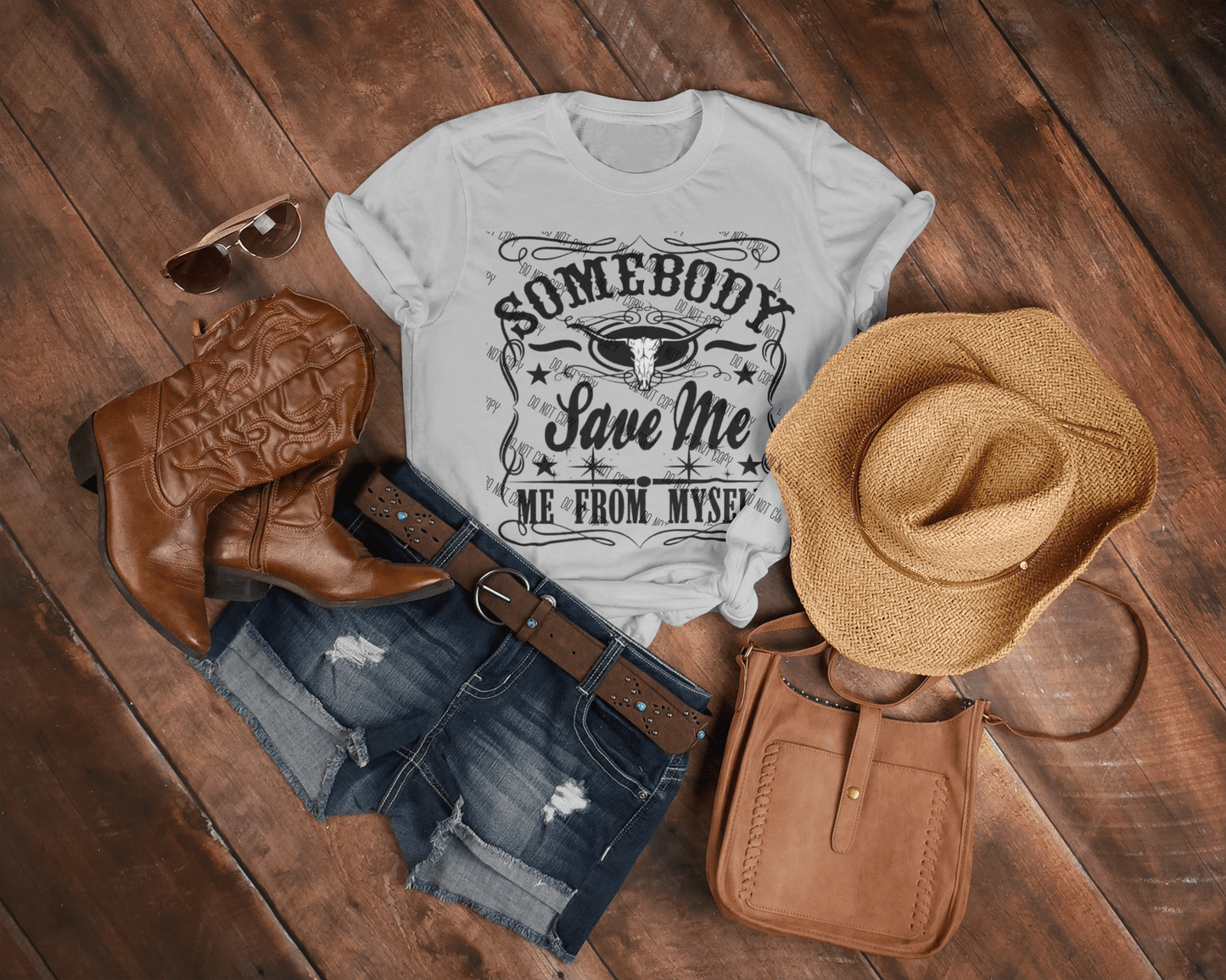 "Somebody Save Me" DTF Transfer | Ready - to - Press | Music - Inspired Bold Design - KT SUBLIMATION, DTF AND MORE LLC