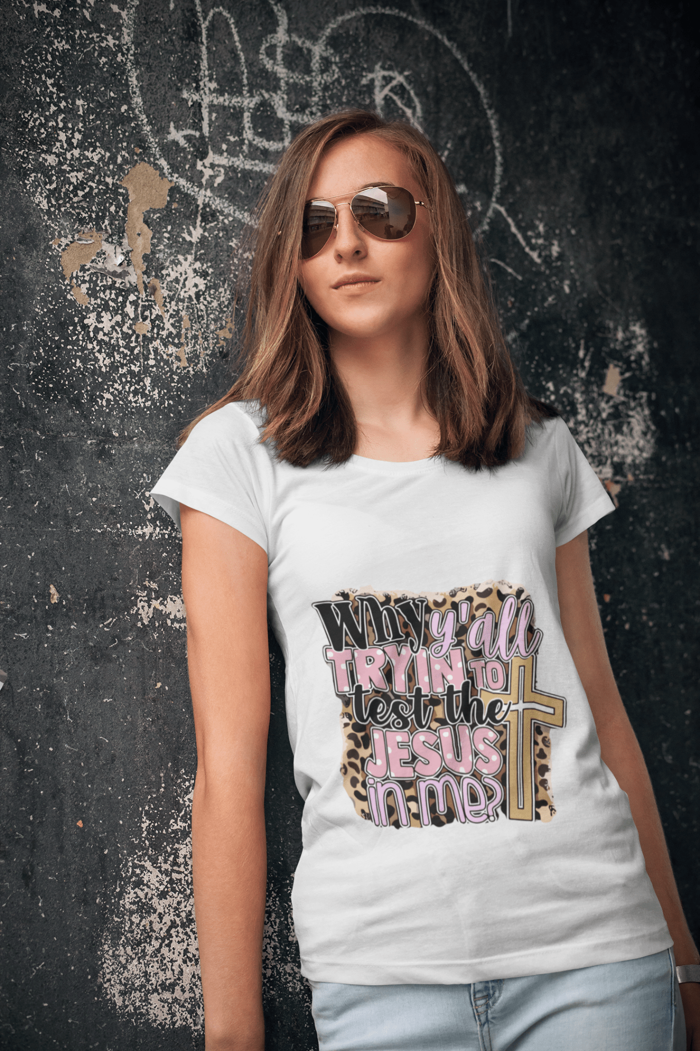 Why yall tryin test the Jesus in me? DTF - KT SUBLIMATION, DTF AND MORE LLC