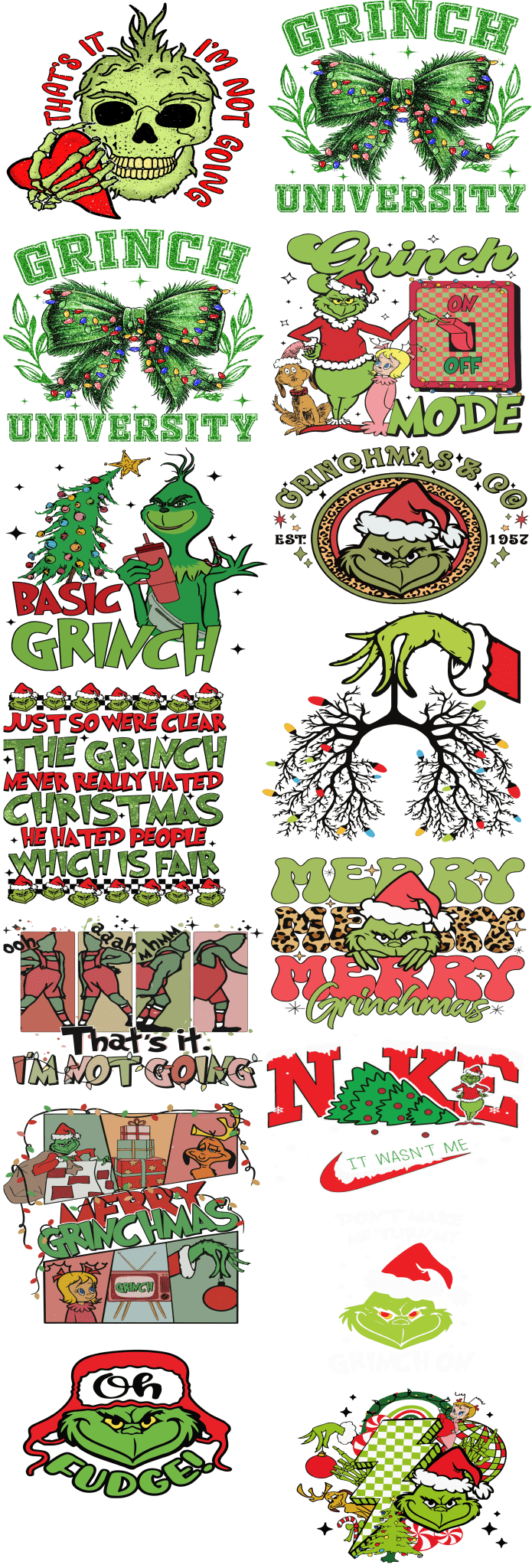 You are a mean one 1 DTF Transfer, Custom DTF Print, Bulk DTF Transfer, Wholesale Dtf Print - KT SUBLIMATION, DTF AND MORE LLC