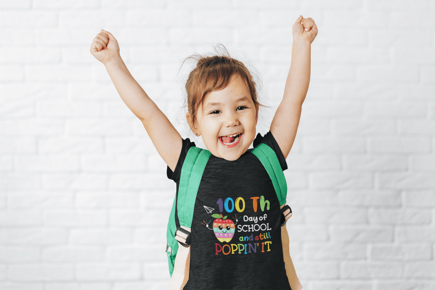 Youth 100 days and still poppin'it DTF - KT SUBLIMATION, DTF AND MORE LLC