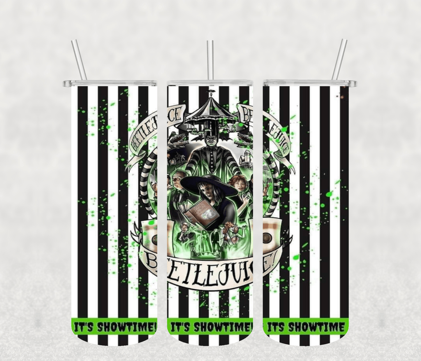 Beetlejuice 20oz Tumbler Sublimation Print - KT SUBLIMATION, DTF AND MORE LLC
