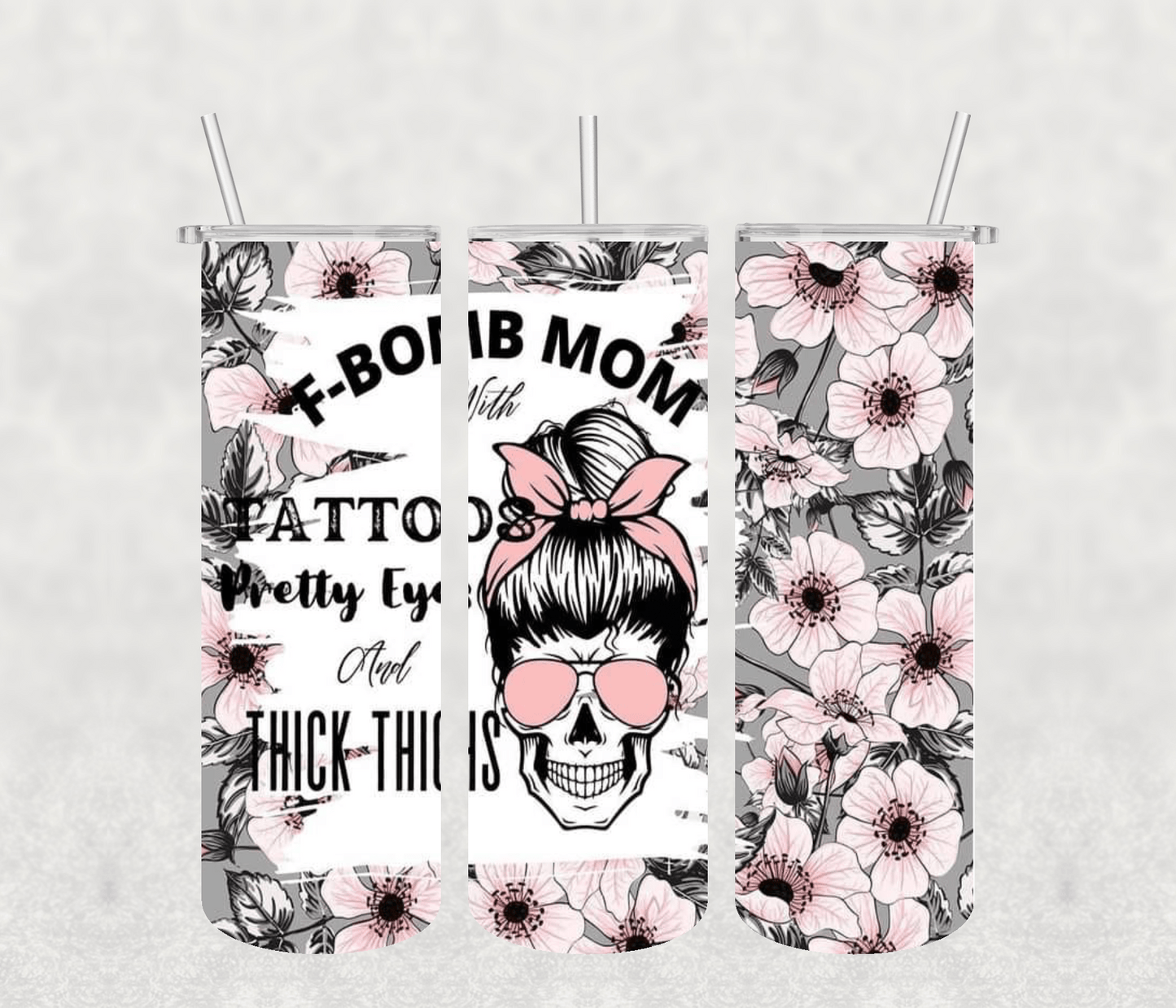 F Bombon 20oz Tumbler Sublimation Print - KT SUBLIMATION, DTF AND MORE LLC