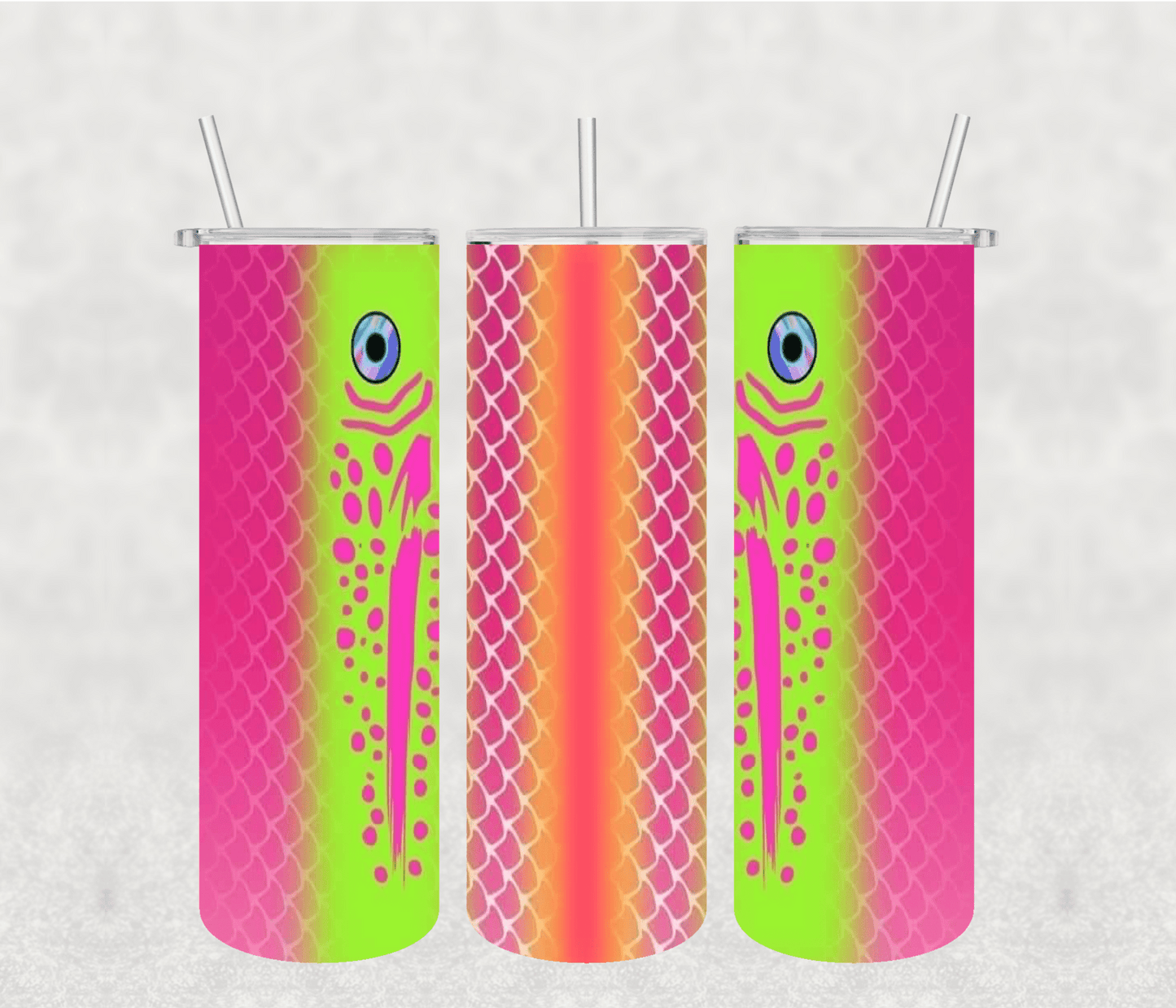 Fish 20oz Tumbler Sublimation Print - KT SUBLIMATION, DTF AND MORE LLC