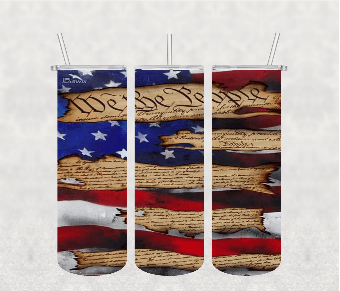 Flag 20oz Tumbler Sublimation Print - KT SUBLIMATION, DTF AND MORE LLC