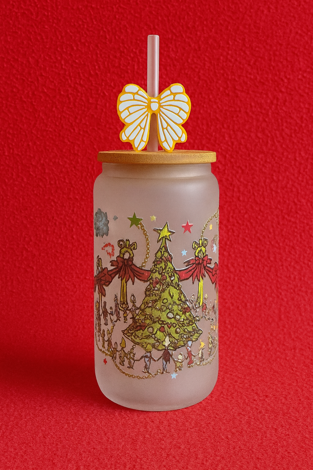 Concha Bow 3D Straw Topper – Cute Mexican-Inspired Accessory for Any Cup