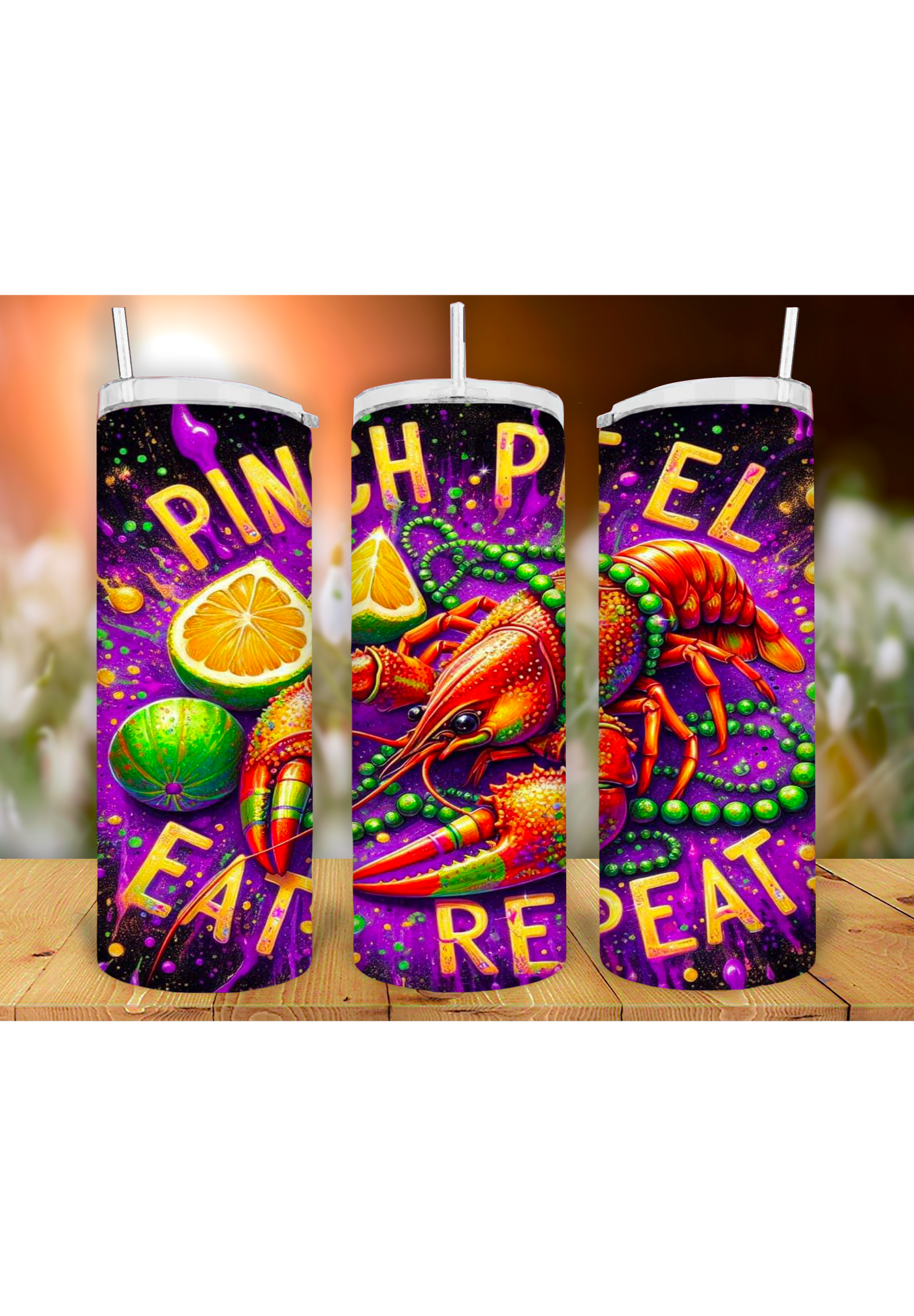 Crawfish  20oz Tumbler Sublimation Print