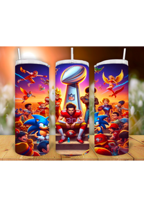 Super Bowl 20oz sublimation print