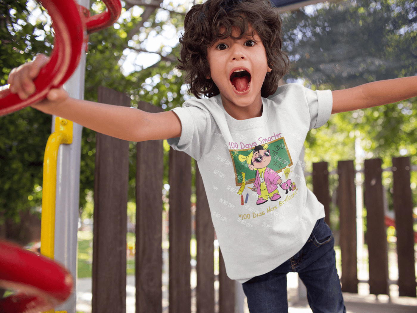 100 Days of School Baby Bad Bunny DTF Transfer – Fun & Trendy School Milestone 🎤🎉 - KT SUBLIMATION, DTF AND MORE LLC