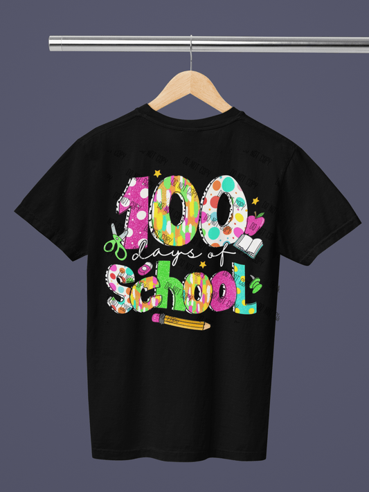 100 Days of School DTF Transfer – Celebrate a Milestone in Style! - KT SUBLIMATION, DTF AND MORE LLC