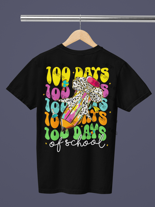 100 Days of School DTF Transfer – Celebrate a Milestone in Style! - KT SUBLIMATION, DTF AND MORE LLC