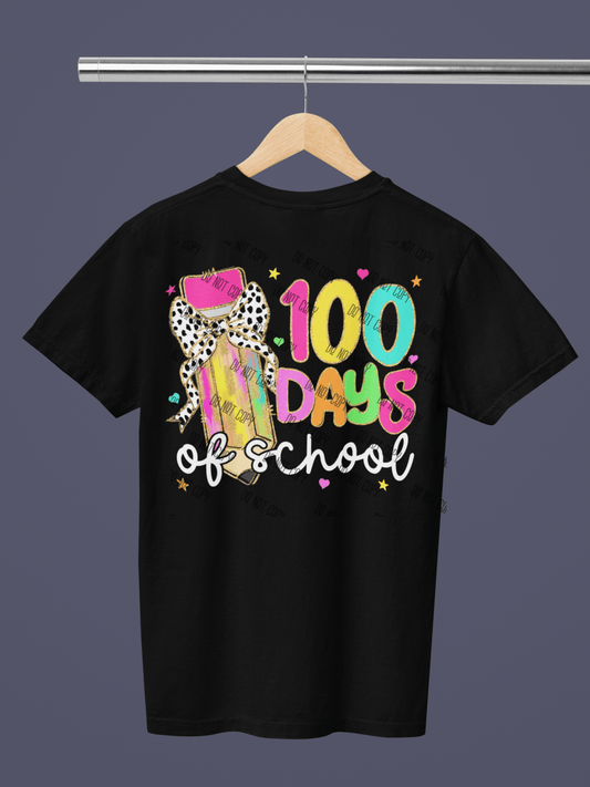 100 Days of School DTF Transfer – Celebrate a Milestone in Style! - KT SUBLIMATION, DTF AND MORE LLC