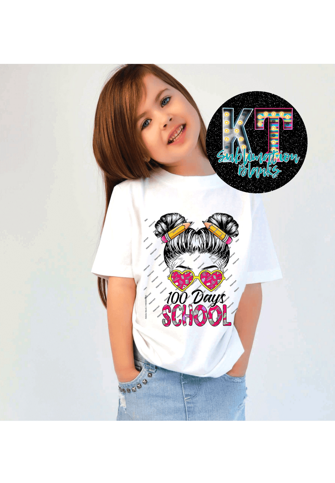 100 Days of School DTF Transfer – Celebrate Learning in Style! 🎉📚 - KT SUBLIMATION, DTF AND MORE LLC