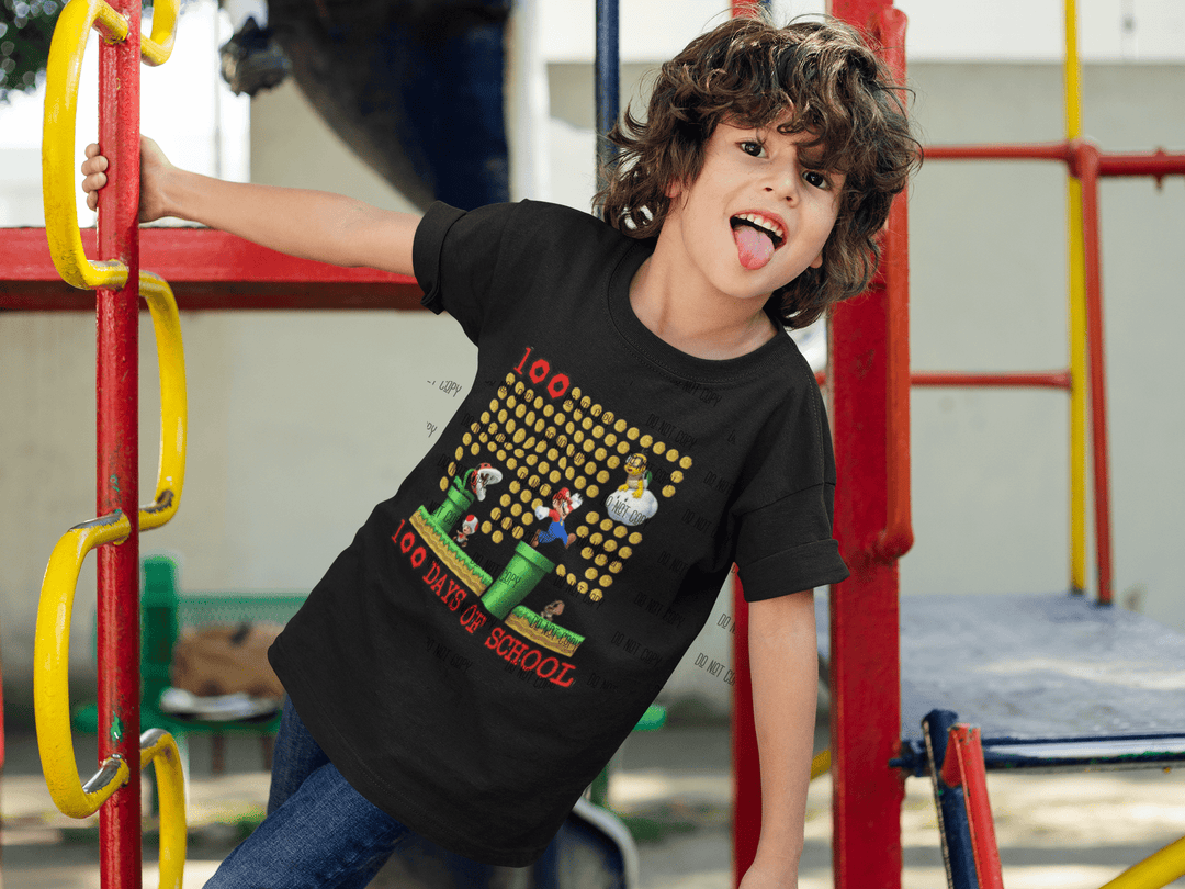 100 Days of School DTF Transfer – Fun & Festive Milestone Design 🎉📚 - KT SUBLIMATION, DTF AND MORE LLC