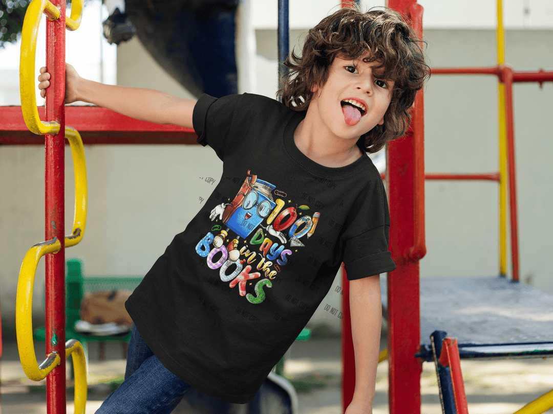 100 Days of School DTF Transfer – Fun & Festive Milestone Design 🎉📚 - KT SUBLIMATION, DTF AND MORE LLC