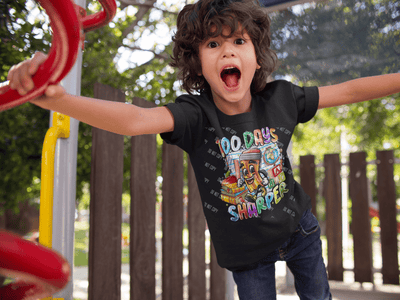 100 Days of School DTF Transfer – Fun & Festive Milestone Design 🎉📚 - KT SUBLIMATION, DTF AND MORE LLC