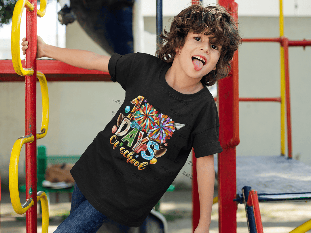 100 Days of School DTF Transfer – Fun & Festive Milestone Design 🎉📚 - KT SUBLIMATION, DTF AND MORE LLC