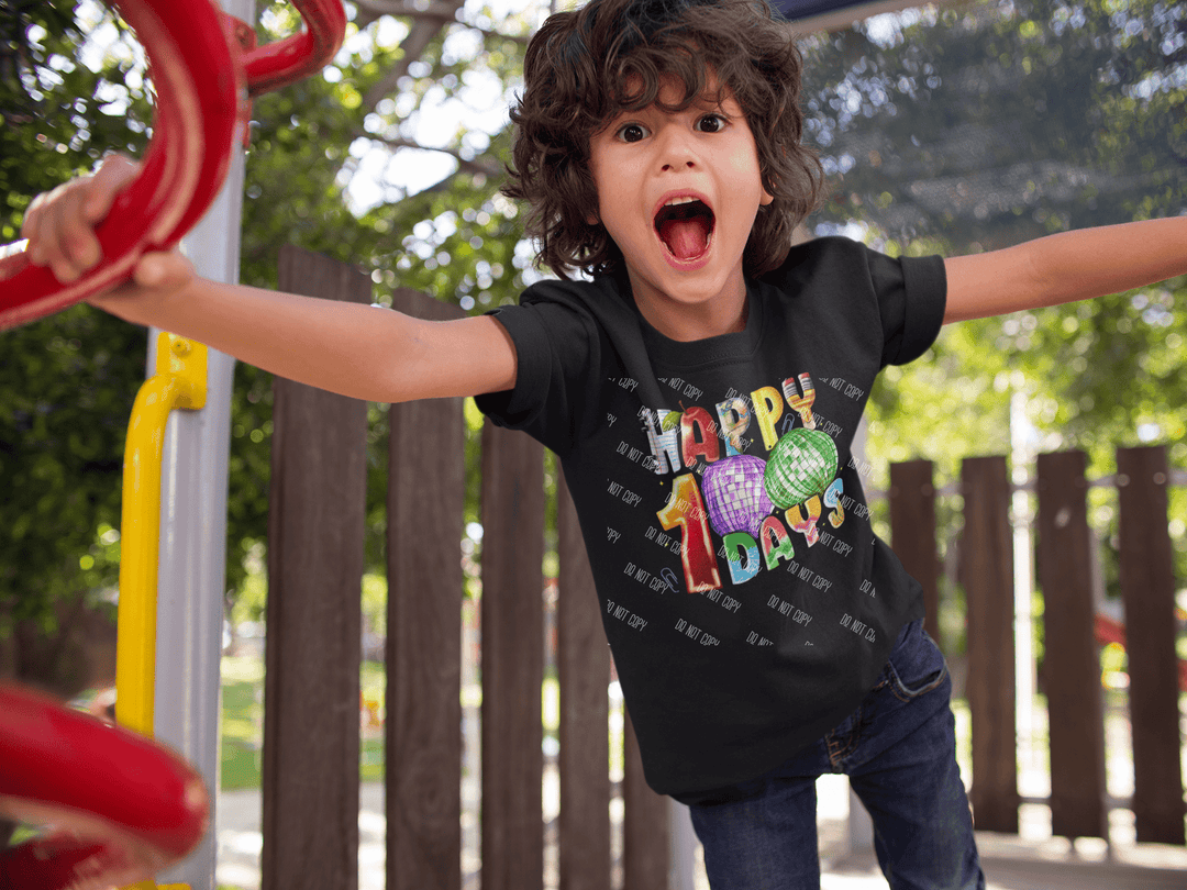 100 Days of School DTF Transfer – Fun & Festive Milestone Design 🎉📚 - KT SUBLIMATION, DTF AND MORE LLC