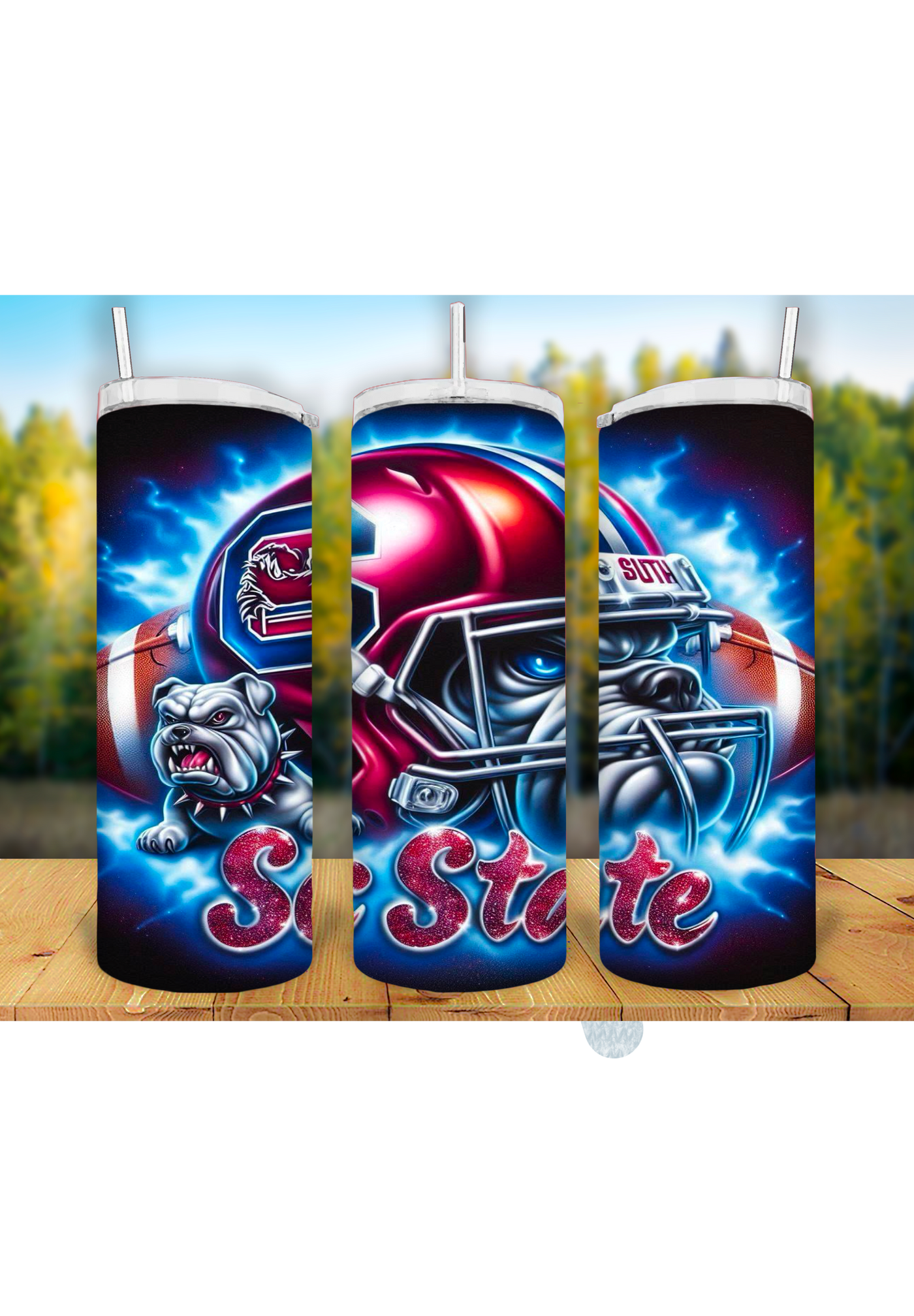 Football Game Day 20oz Sublimation Tumbler Wrap – Ready to Print for Sports Fans