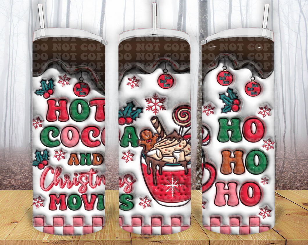 Hoy Cocoa Christmas 20oz Tumbler Sublimation Print