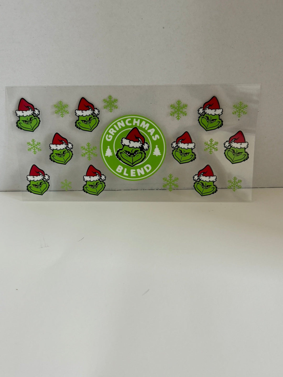 16oz UV Wrap, Christmas Green Monster Libbey Glass Can Wrap, Christmas Movie 16oz Libbey - KT SUBLIMATION, DTF AND MORE LLC