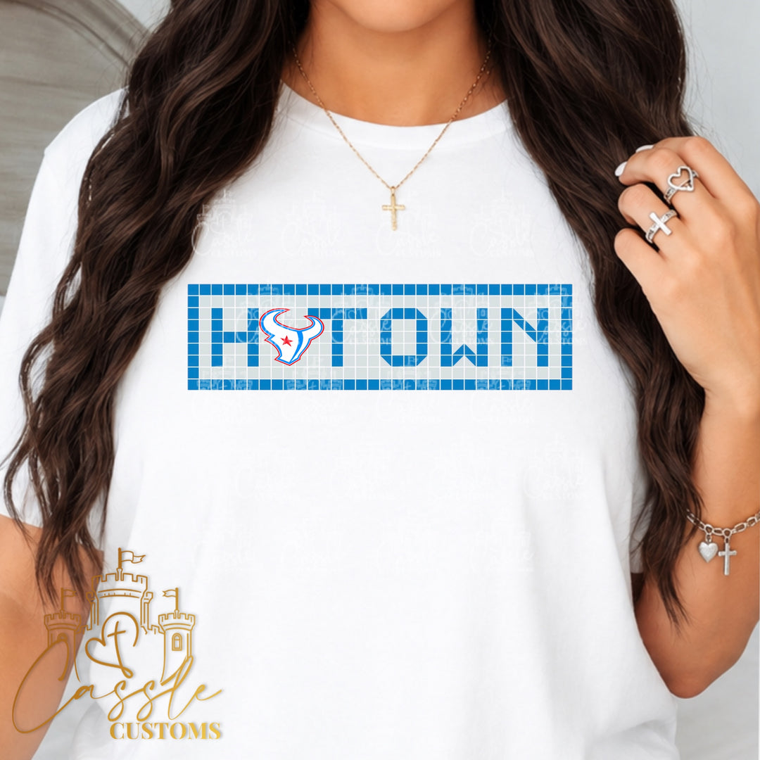 Houston Texan Rival Texan DTF Transfer – H-Town Football Ready to Press Design