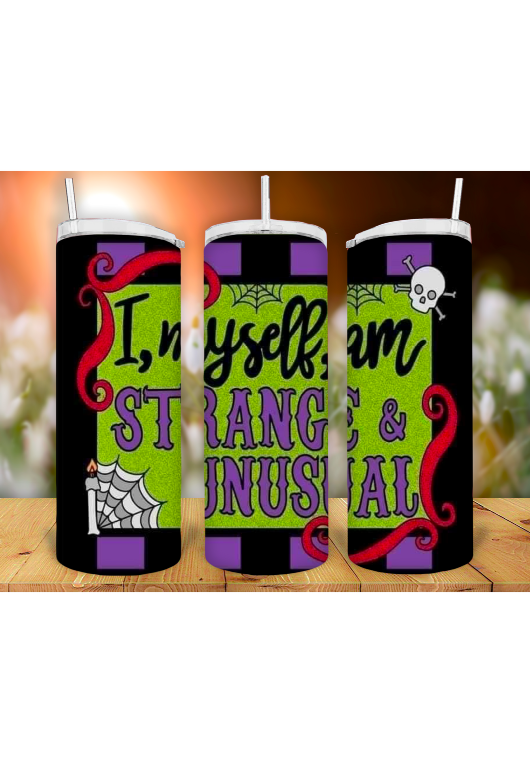 Beetlejuice 20oz Tumbler Sublimation Print