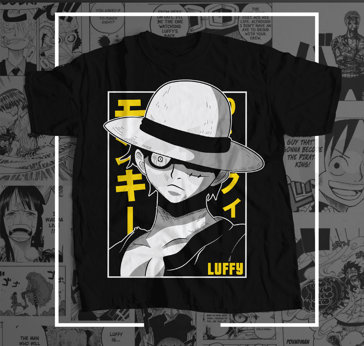 Anime Pirate Adventure DTF Transfer – Nautical Manga-Inspired Design, Ready to Press