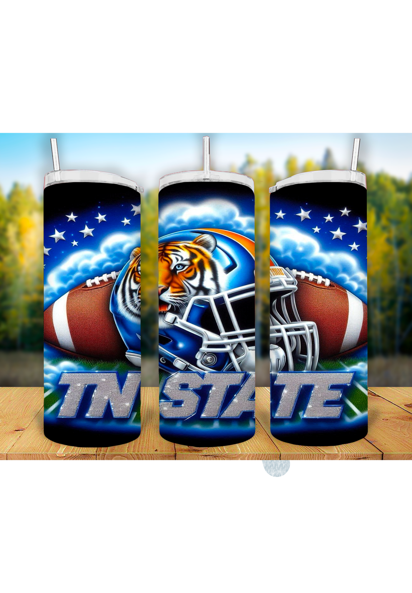 Football Game Day 20oz Sublimation Tumbler Wrap – Ready to Print for Sports Fans