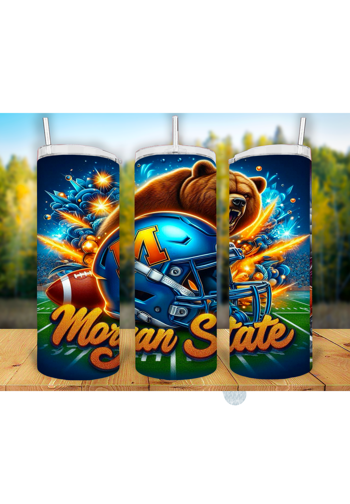 Football Game Day 20oz Sublimation Tumbler Wrap – Ready to Print for Sports Fans