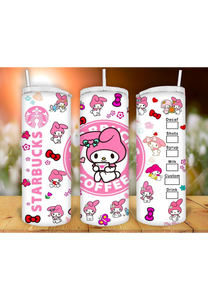 Kitty 20oz Tumbler Sublimation Print