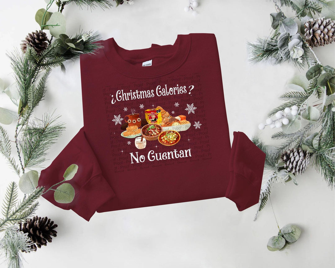 3 Christmas Calories? No cuenta DTF - KT SUBLIMATION, DTF AND MORE LLC
