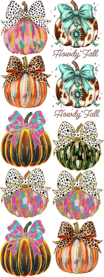 Pumpkin Autumn 3 Gang Sheet