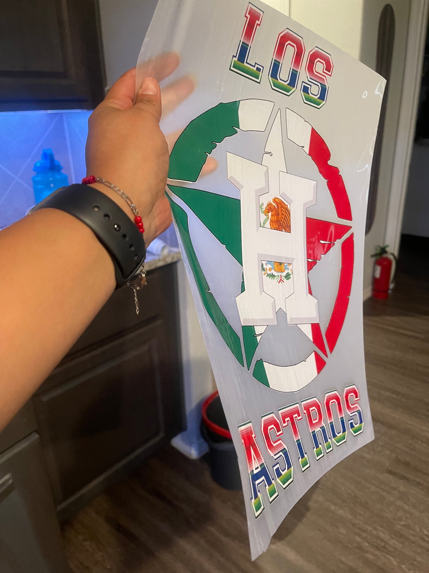 Mexico Los Astro Baseball DTF ready to press