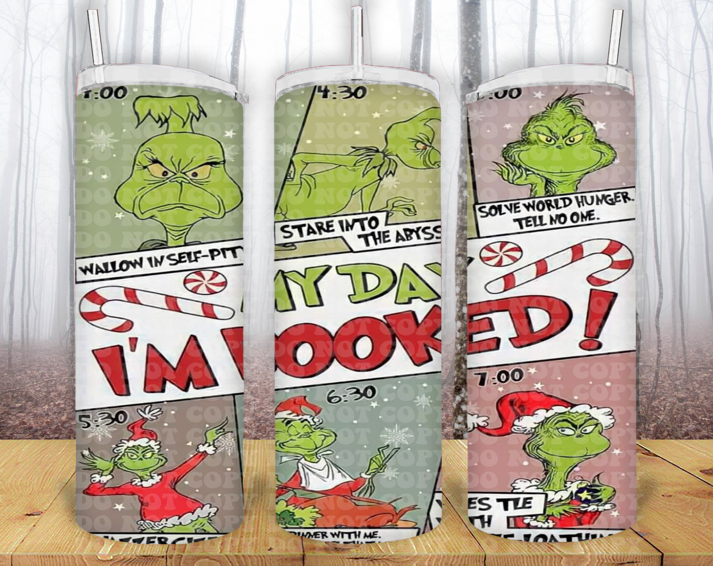 Grinch 3D 20oz Tumbler Sublimation Print