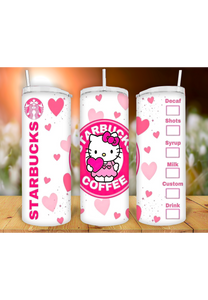 Kitty 20oz Tumbler Sublimation Print